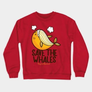 Save The Whales ! Crewneck Sweatshirt